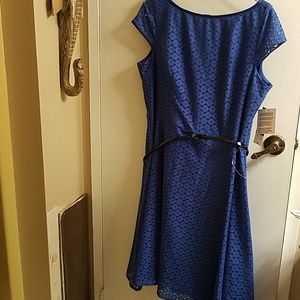 NWT Evan Picone Royal Blue Dress